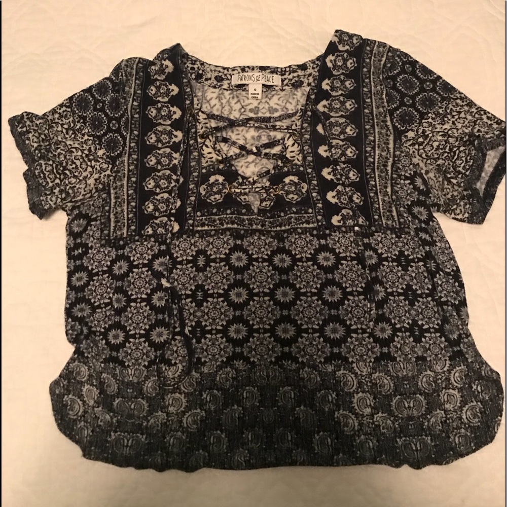 Patterned crop top